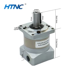 High Accuracy Planetary Reducer HPS60 Suit For 200w 400w 600w 60 Flange Servo Motor Input Hole 14mm 10Arcmin Max 30Nm For CNC
