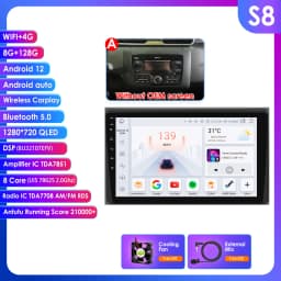 Hizpo 2Din 10.1inch Android Auto Car Radio for Renault Arkana Duster HM 2 2019 - 2021 4G BT CarPlay SWC GPS RDS DSP 360° CAM