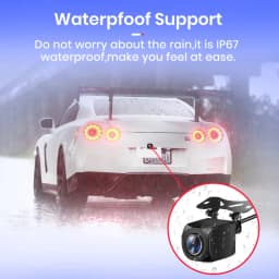 Car Rearview Camera AHD 1080P Radar Alarm WaterProof 145° Wide-Angle Reverse Backup AI Smart Camera for Junsun Car Accessories