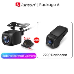 Car Rearview Camera AHD 1080P Radar Alarm WaterProof 145° Wide-Angle Reverse Backup AI Smart Camera for Junsun Car Accessories
