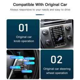 Wireless CarPlay Android Auto interface Decoder Box Mirror Link For Volvo XC60 S60l V60 V40 S60 OEM Car Multimedia Screen