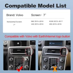 Wireless CarPlay Android Auto interface Decoder Box Mirror Link For Volvo XC60 S60l V60 V40 S60 OEM Car Multimedia Screen