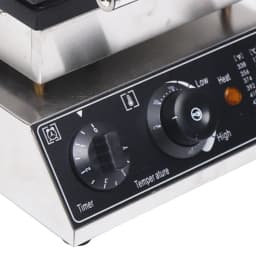 1750W Waffle Iron Belgian Waffles Non-stick Coating Adjustable Temperature 180° Rotatable