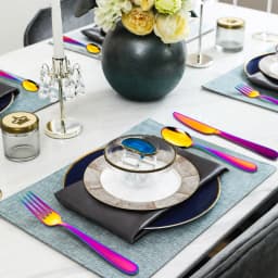 60Pcs Tableware Stainless Steel Dinnerware Set Knife Fork Coffee Spoon Mirror Flatware Dishwasher Safe Kitchen Silverware Set