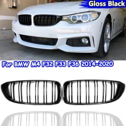 SAIQINGSP CAR Accessories Gloss Black Grill TOOLS For BMW 4 Series F32 F33 F36 F82 F83 2013-2020 420i 428i 430i 435i 440i 418d