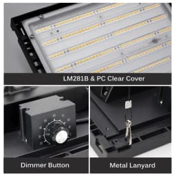 Full Spectrum LED Grow Light 150W For Indoor Grow Tent Plants 3000K 5000K LM281B For Hydroponic Seedling Vegetables Flowers