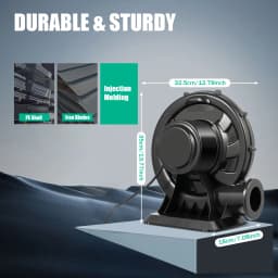 370/250W Air Blower Fan High Pressure Centrifugal Fan Continuous Blower Bouncy Castle Pump
