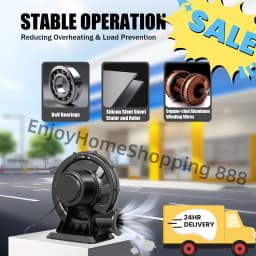 370/250W Air Blower Fan High Pressure Centrifugal Fan Continuous Blower Bouncy Castle Pump