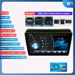 Hizpo 2 Din Android 14 Radio For Fiat Ducato 2006-2015 Carplay Car Multimedia Player Autoradio Navigation Stereo 4G Wifi DSP RDS