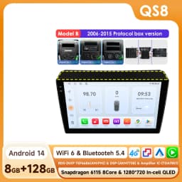 Hizpo 2 Din Android 14 Radio For Fiat Ducato 2006-2015 Carplay Car Multimedia Player Autoradio Navigation Stereo 4G Wifi DSP RDS