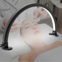180° LED Half Moon Lamp 3600 Lumen Crescent Moon Desk Lamp for Nail Art 2700-5600K Colour Temperature Cosmetic Lamp