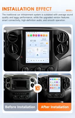Hizpo 9.7inch Android Car Radio for Volkswagen VW Tiguan 1NF 2007 - 2016 Auto CarPlay 4G BT SWC RDS DSP GPS Snapdragon 6115