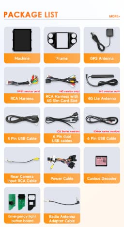 Hizpo 9.7inch Android Car Radio for Volkswagen VW Tiguan 1NF 2007 - 2016 Auto CarPlay 4G BT SWC RDS DSP GPS Snapdragon 6115