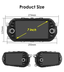 7" Hizpo 2Din Wireless CarPlay Android Auto Car Radio for FIAT TIPO EGEA 2015 - 2017 RDS DSP 4G BT SWC GPS Navigation