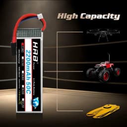 HRB Lipo 4S 6S Battery 14.8V 22.2V 2200mah 50C For RC Car UAV Drone RC Truck RC Truggy RC Airplane