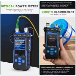 NF-8508 Cable Tester Tracker Measure Length Wiremap LCD PoE Testing VFL&OPM CAT5 CAT6 RJ45 Tester Cable Locator Inspection Tools
