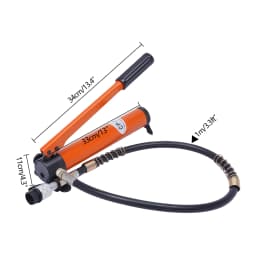 20T Hydraulic Cylinder Jack Porta Power Ram 0.512" Stroke Mini Single Acting Lifting Cylinders with Hydraulic Hand Pump