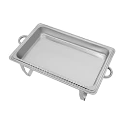 Stainless Steel Food Warmer, 9L Chafing Dish Warming Container Food Warmer Heat Container Hotel Buffet Warmer with Folding Frame
