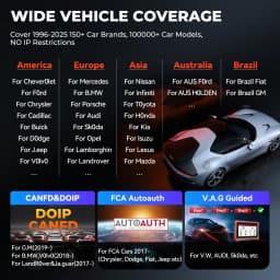 LAUNCH X431 CRP919XBT OBD2 Scanner Automotive Diagnostic Tools Car CANFD DOIP ECU Coding Professional Scan Free Shipping