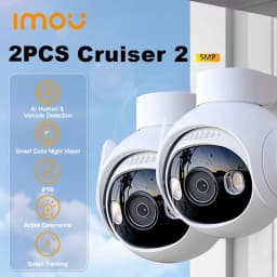 IMOU 2PCS Cruiser 2 5MP IP66 Wi-Fi Outdoor Security Camera AI Smart Tracking Human Vehicle Smart Night Vision Two Way Talk