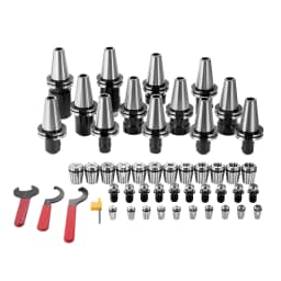 SucceBuy CAT40 Collet Holder ER 16/32 Collet Set 35PCs SLN FMB ER16/32 APU Tool Holders Spring Steel Collet Chucks 10 Pull Studs