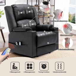 Comhoma Electric Power Lift Recliner Chair, Lift Chair Recliner Tv Chair Massage Chair with Reclining Function Chair for Elderly