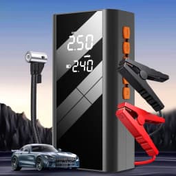 4 In 1 150PSI Air Compressor 1200A Jump Starter Power Bank Tire Pump Portable Charger Car Booster Starting Device