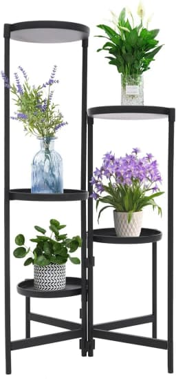 5 Etagen,Pflanzenregal Blumenregal Indoor Outdoor Balkon Deko Schlafzimmer Blumentopf Zimmerpflanzen Pflanztisch