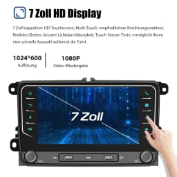 ESSGOO 7" Android 14 Car Radio 4+64G Carplay Android Auto For VW Golf 5 6 Plus Touran Caddy Jetta Passat Polo GPS Navi AI Voice