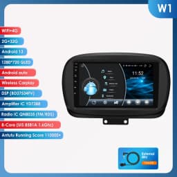 9" CarPlay Hizpo 2Din Android Auto Car Radio for Fiat 500X 2014 - 2020 Multimedia UI7862 Navigation GPS RDS DSP SWC 4G Bluetooth