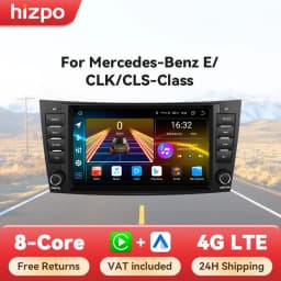 Hizpo 8" Car Radio Audio For Mercedes Benz E-Class W211 W463 W219 W209 Carplay Stereo 2 Din Android 13 Multimedia Player 8+128G