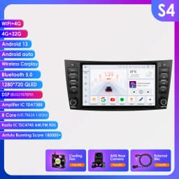 Hizpo 8" Car Radio Audio For Mercedes Benz E-Class W211 W463 W219 W209 Carplay Stereo 2 Din Android 13 Multimedia Player 8+128G