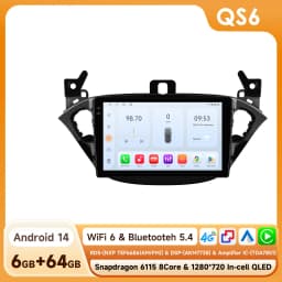 Hizpo Car Smart Systems Radio for Opel Adam 2013 -2016 for Corsa E 2015 -2019 CarPlay Android Auto Autoradio GPS Navigation Wifi