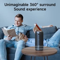 ZEALOT-S51Pro Bluetooth Speaker Outdoor IPX6 Waterproof 40W BT5.2 Loudspeaker Stereo Surround Speaker with Cool Pulsing EQ Light