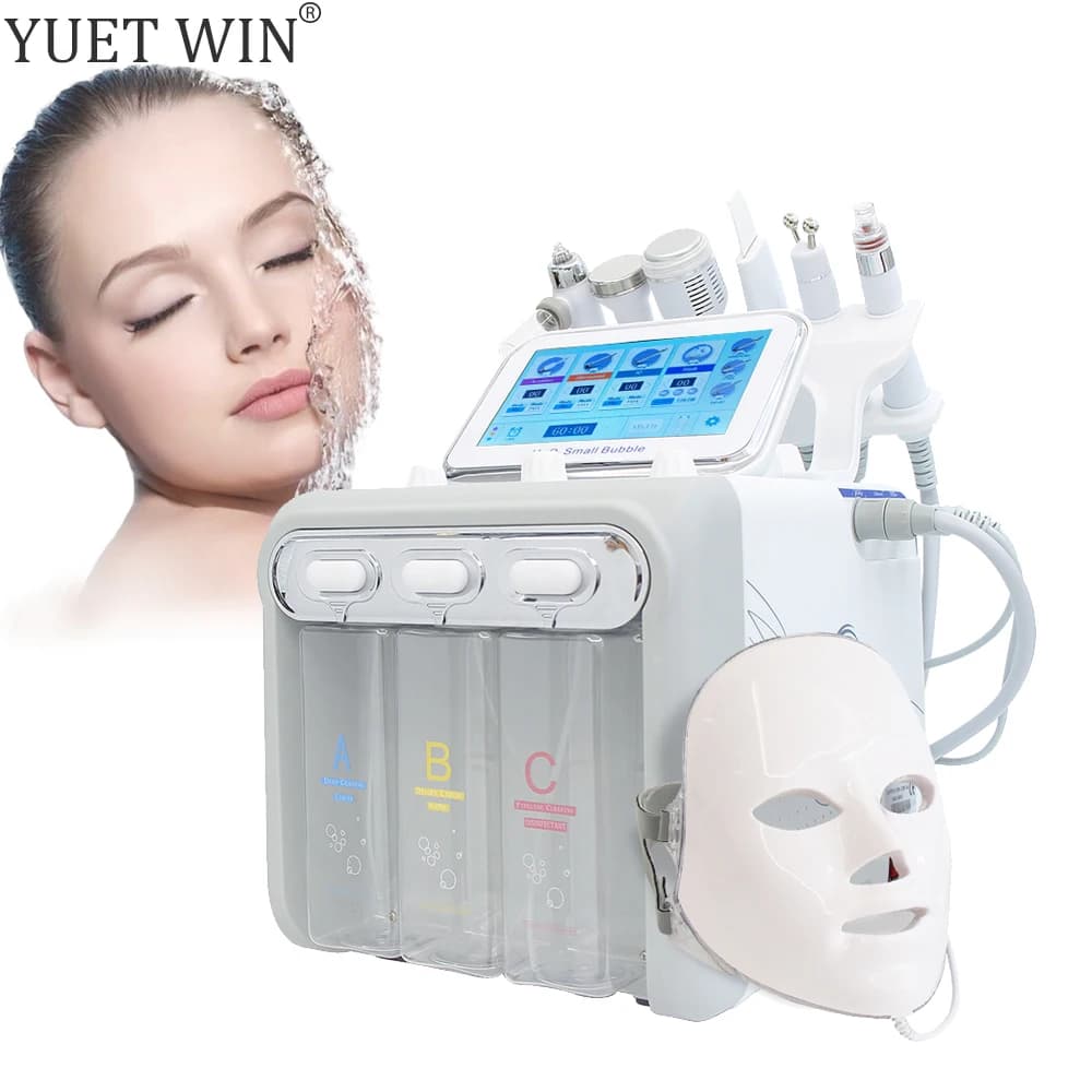 New Water Oxygen Small Bubble Machine Professional Hydro Water Dermabrasion Beauty Device Facial Spa Skin Care Deep Cleaning