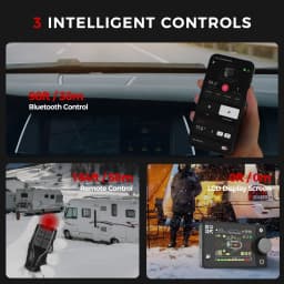 8KW Parking Heater Diesel Air Heater 12V/24V With Bluetooth APP,LCD and Remote Control Auto Night Heater For Home Truck Trailer