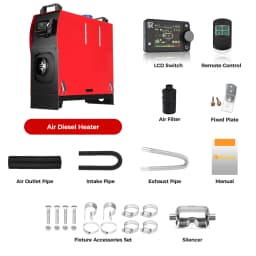 8KW Parking Heater Diesel Air Heater 12V/24V With Bluetooth APP,LCD and Remote Control Auto Night Heater For Home Truck Trailer