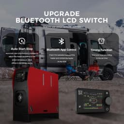 8KW Parking Heater Diesel Air Heater 12V/24V With Bluetooth APP,LCD and Remote Control Auto Night Heater For Home Truck Trailer