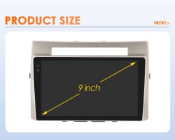 Hizpo Android 14 Car Radio For Toyota Corolla Verso AR10 2004 - 2009 Multimedia Video Auto Carplay Player GPS 360 Camera DSP GPS