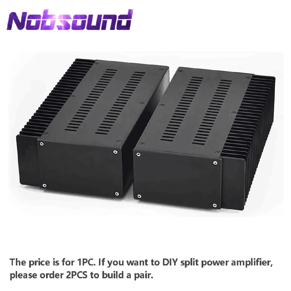 Nobsound All Aluminum Split Chassis for Amplifier DIY Enclosure Metal Case Box Cabinet