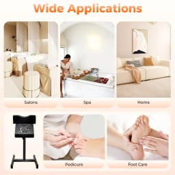 Professional Pedicure Stool Chair Beauty Salon Lift Stool Footrest Nail Bench Adjustable Manicure Chair W/Cleaning Fan