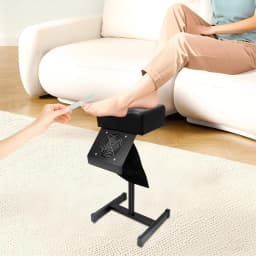 Professional Pedicure Stool Chair Beauty Salon Lift Stool Footrest Nail Bench Adjustable Manicure Chair W/Cleaning Fan