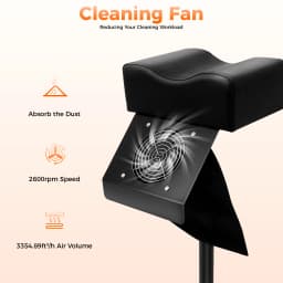 Professional Pedicure Stool Chair Beauty Salon Lift Stool Footrest Nail Bench Adjustable Manicure Chair W/Cleaning Fan