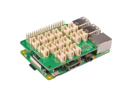 Grove Base Hat for Raspberry Pi, 24-Pin GPIO maintain, Grove interface 3× I2C, 1× UART, 6× Digital, 4× Analog, SWD Debug