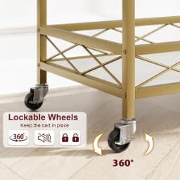 2-level kitchen serving trolley with wheels bar trolley with wine shelf kitchen shelf steel frame industrial design