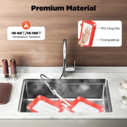 Vacuum Fresh-Keeping Tray Household Kitchen Food Preservation Tray Reusable Meat Dishes Refrigerator Storage Container 8/6/4Pcs