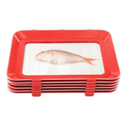 Vacuum Fresh-Keeping Tray Household Kitchen Food Preservation Tray Reusable Meat Dishes Refrigerator Storage Container 8/6/4Pcs