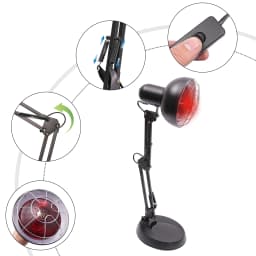 Infrared Lamp Red Light Lamp Heat Lamp Infrared Light Lamp 150 Watt Height Adjustable Red Light Therapy Device Red Light