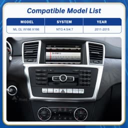 Wireless Android Auto for Mercedes Benz ML GL W166 X166 NTG4.5/4.7 2011-2015 with Carplay Interface Mirror Link AirPlay