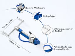 Heavy Duty Bander Tensioner，Stainless Steel Tensioner Banding Tool，Manual Band Screw Cable Ties Strapping Plier Pipe Clamp